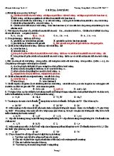 Đề cương học kỳ 2 môn Vật lý Lớp 11